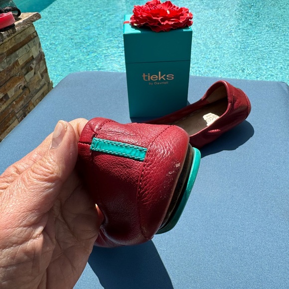 Tieks - Cardinal Red Size 10. Good condition. - Picture 5 of 6